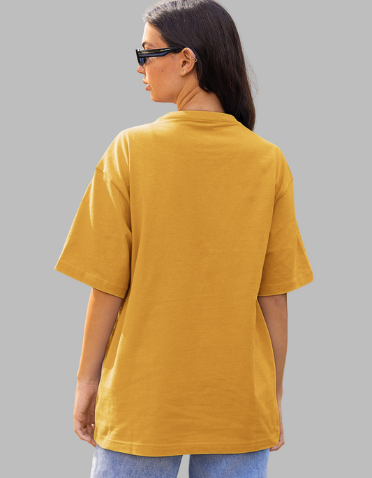 Womens | Oversized T-Shirt Mustard Yellow – Stay Weird