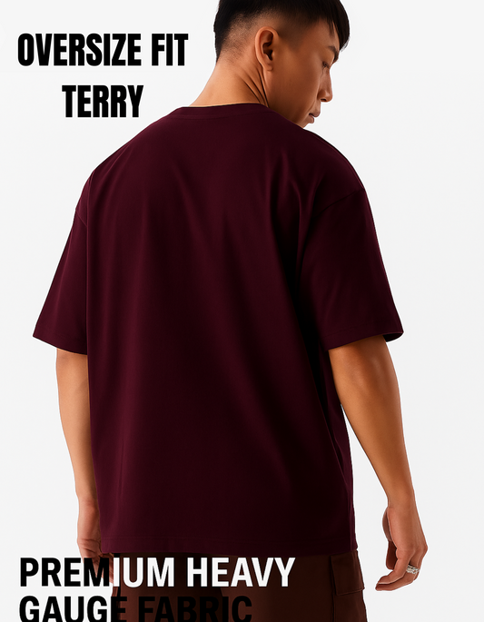 Beuns | Oversized T-Shirt Maroon – Built to Flow, Designed to Stay