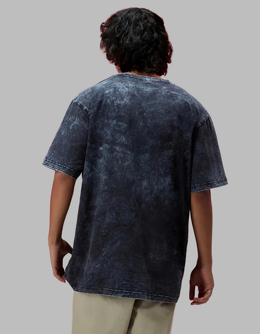 BEUNS ACID WASH BLACK TSHIRT