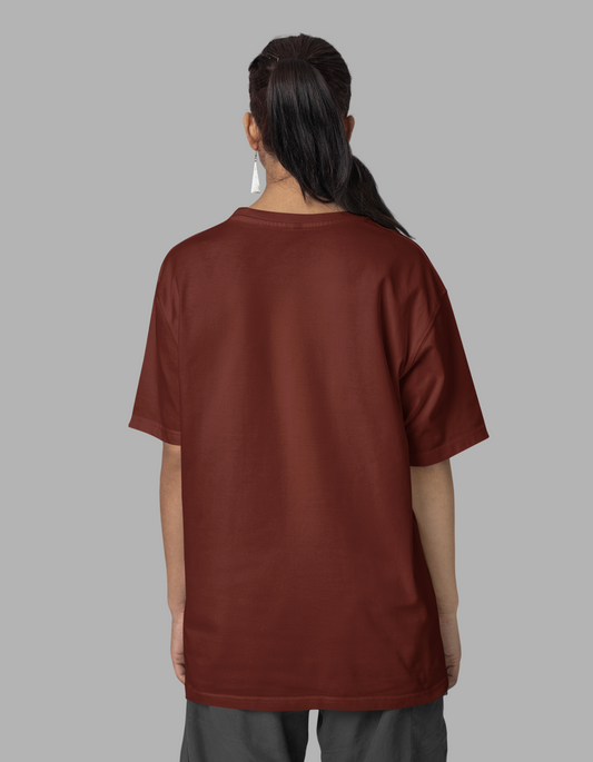 Womens | Oversized T-Shirt Brown - People Smile