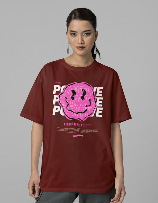 Womens | Oversized T-Shirt Brown - People Smile