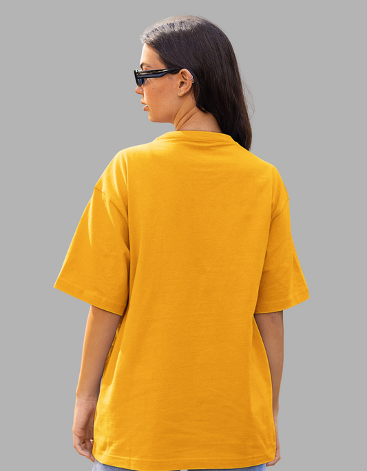 Womens | Oversized T-Shirt Golden Yellow – Positive Energy
