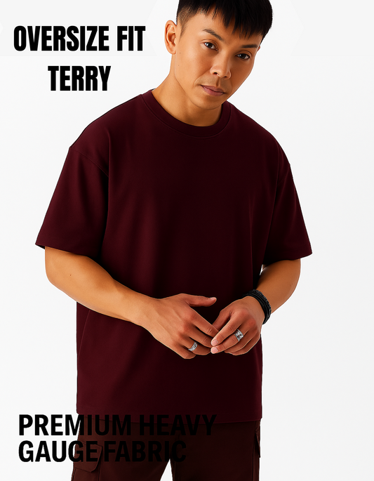 Beuns | Oversized T-Shirt Maroon – Built to Flow, Designed to Stay