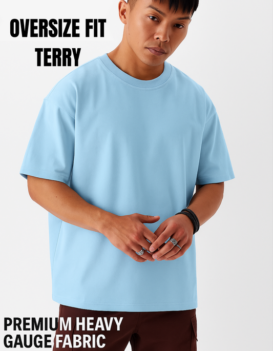 Beuns | Oversized T-Shirt Baby Blue – Built to Flow, Designed to Stay