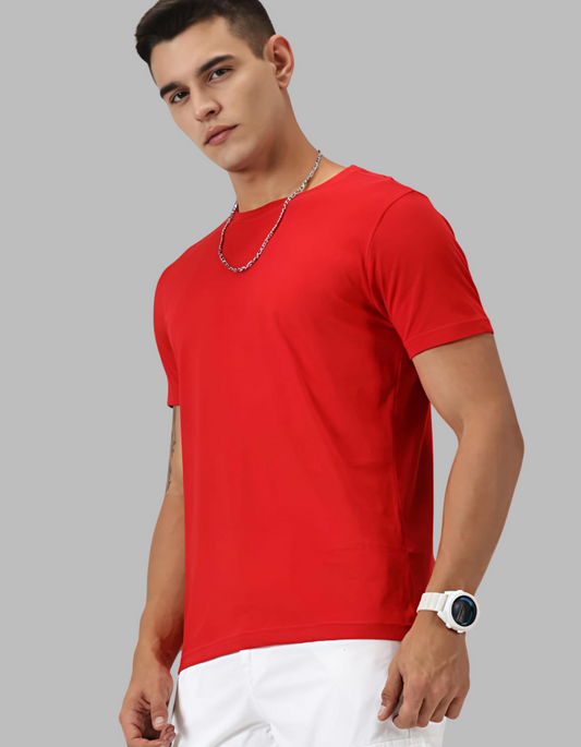 Red| Solid T-Shirt Beuns– Pure Form, Zero Noise