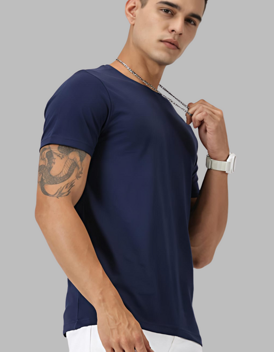 Navy| Solid T-Shirt Beuns– Pure Form, Zero Noise