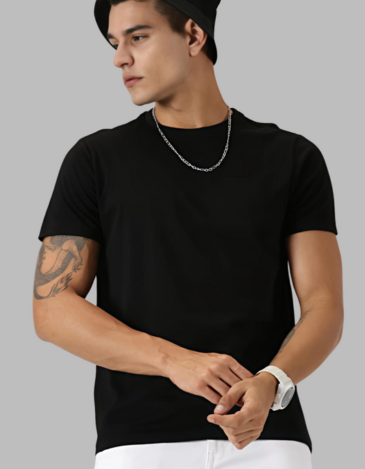 Black| Solid T-Shirt Beuns– Pure Form, Zero Noise
