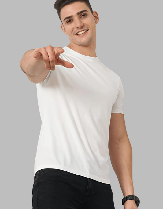 White| Solid T-Shirt Beuns– Pure Form, Zero Noise