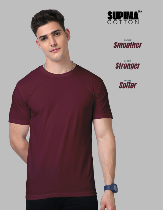 Beuns | Supima® Cotton Maroon T-Shirt