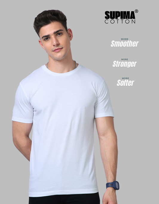 Beuns | Supima® Cotton White T-Shirt